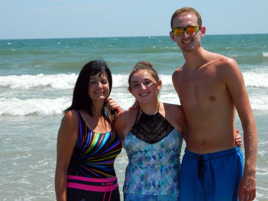 Sophomore Olivia Gray and her family soaking up the sun at Myrtle Beach, South Carolina last summer.
