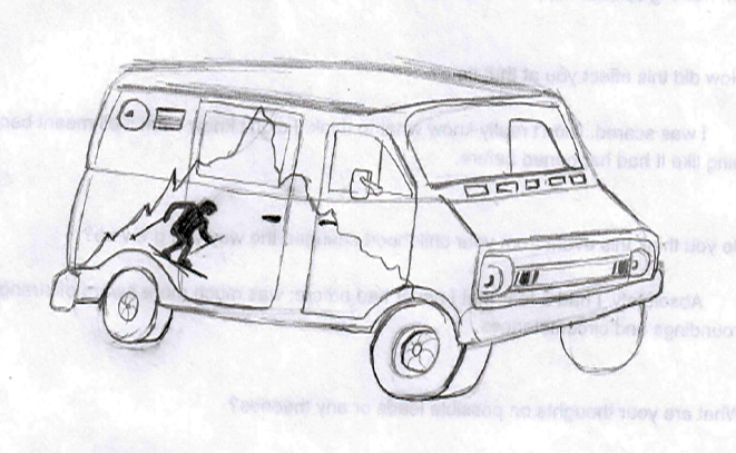 This was the best replication of another image of the van I could draw.